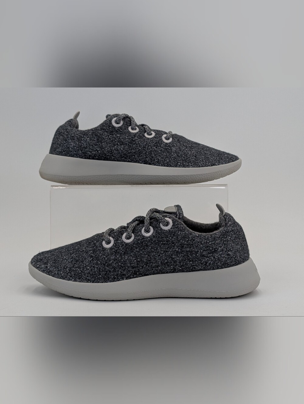 allbirds Sz 8 Women's Heather Gray Merino Wool Lace-Up Cushioned Insole Sneakers - Picture 10 of 17